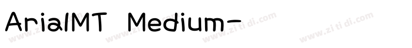 ArialMT Medium字体转换